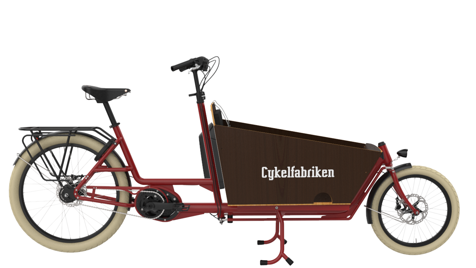 Bakfiets Lång- 2 hjulig lådcykel - starka elmotorer som klara branta backar